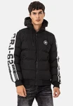 Cipo & Baxx Winterjacke mit Kapuze Schwarz