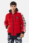 Cipo & Baxx Winterjacke mit Kapuze Rot