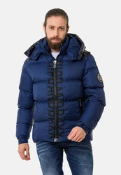 Cipo & Baxx Winterjacke Dunkelblau/Blau