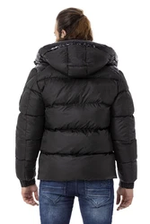 Cipo & Baxx Winterjacke Schwarz/Braun