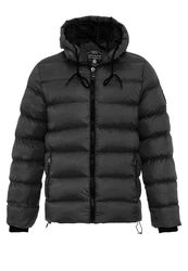 Cipo & Baxx Winterjacke Schwarz/Dunkelgrau