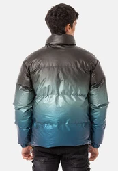 Cipo & Baxx Winterjacke Jacke Grau/Mischfarben/Grün/Türkis/Blau