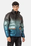 Cipo & Baxx Winterjacke Jacke Grau/Mischfarben/Grün/Türkis/Blau