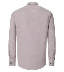 CASAMODA Langarmhemd Freizeithemd Print Rot/Creme/Hellblau