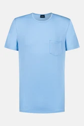 Mey Pyjamaoberteil Serie Jefferson Uni Hellblau