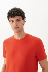 Mey Pyjamaoberteil Serie Relax Uni Orange/Rot