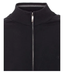 CASAMODA Cardigan Langarm mit Reißverschluss Strickjacke (004450) Schwarz