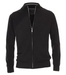 CASAMODA Cardigan Langarm mit Reißverschluss Strickjacke (004450) Schwarz