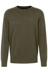 bugatti Strickpullover Dunkelgrün/Khaki