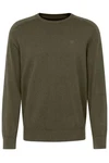 bugatti Strickpullover Dunkelgrün/Khaki