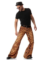 Comycom Herren Schlaghose STAR LEO ANIMAL Rosa/Orange/Braun/Rot/Beige