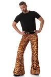 Comycom Herren Schlaghose STAR LEO ANIMAL Rosa/Orange/Braun/Rot/Beige
