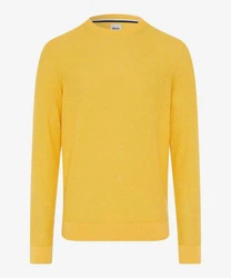 Brax Strickpullover Rick - Slim Fit Gelb