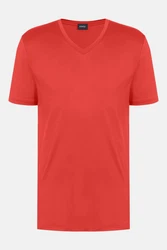 Mey Kurzarmshirt Serie Selection Uni Rot/Orange