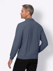 Sieh an! T-Shirt Sweatshirt Grau/Dunkelblau/Hellblau