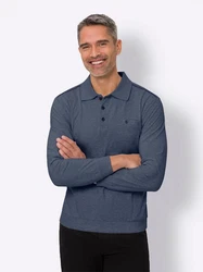Sieh an! T-Shirt Sweatshirt Grau/Dunkelblau/Hellblau