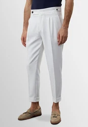 Antioch 7/8-Strandhose Cotonou Weiß/Creme/Grau