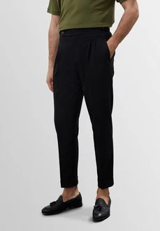 Antioch 7/8-Strandhose Cotonou Schwarz/Dunkelblau