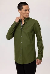 By Diess Collection Blusenshirt Shirt Dunkelgrün/Grün