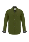 By Diess Collection Blusenshirt Shirt Dunkelgrün/Grün