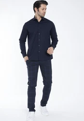 By Diess Collection Blusenshirt BASIC Dunkelblau