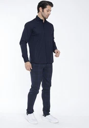 By Diess Collection Blusenshirt BASIC Dunkelblau