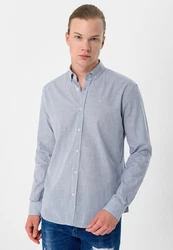 Moxx Paris Blusenshirt Casual Shirts Grau/Hellblau/Blau