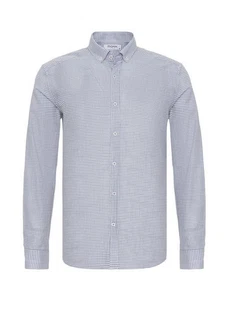 Moxx Paris Blusenshirt Casual Shirts Grau/Hellblau/Blau Moxx Paris Blusenshirt Casual Shirts Grau/Hellblau/Blau