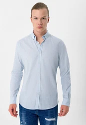 Moxx Paris Blusenshirt Casual Shirts Hellblau/Blau
