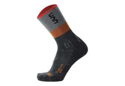 UYN Sportsocken Herren Trekking Socken Trekking One Cool Socks Dunkelgrau/Grau/Orange/Schwarz/Braun/Hellgrau