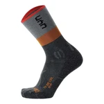 UYN Sportsocken Herren Trekking Socken Trekking One Cool Socks Dunkelgrau/Grau/Orange/Schwarz/Braun/Hellgrau