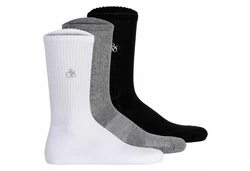 Scotch & Soda Kurzsocken Herren 3er Pack Weiß/Schwarz/Grau/Dunkelgrau/Hellgrau