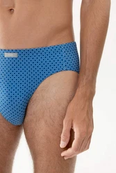 Mey Jazz-Pants Slips Serie Straight Squares Blau/Hellblau