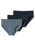 Schiesser Slip Essentials Dunkelblau/Blau/Hellblau