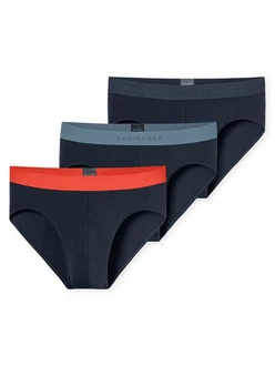 Schiesser Rio Slip Serie 95/5 Dunkelblau/Blau/Hellblau