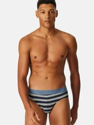 Schiesser Slip 95/5 Organic Cotton (3-St) Dunkelblau/Blau