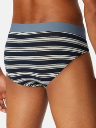 Schiesser Slip 95/5 Organic Cotton (3-St) Dunkelblau/Blau