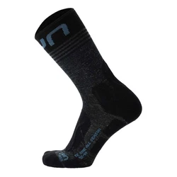UYN Wandersocken Man Trekking One All Season Mid Socks Dunkelblau/Schwarz