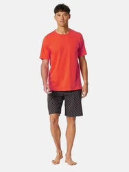 Schiesser Pyjama Rundhals Casual Essentials 