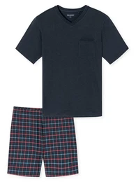 Pyjama V-Ausschnitt - Comfort Essentials (2 tlg) schlafanzug schlafmode bequem