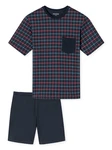 Schiesser Pyjama Rundhals - Comfort Essentials (2 tlg) Dunkelblau