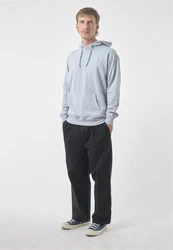 Cleptomanicx Kapuzensweatshirt Hooded Embro Gull 2 Hellblau/Blau/Grau