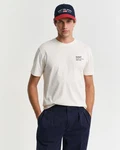 GANT T-Shirt Weiß/Creme/Beige