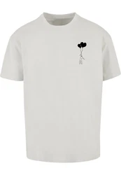 Merchcode T-Shirt Love In The Air Heavy Oversize Tee Grau/Hellgrau/Khaki