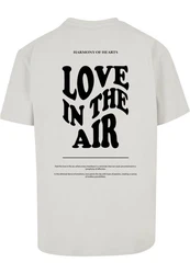 Merchcode T-Shirt Love In The Air Heavy Oversize Tee Grau/Hellgrau/Khaki