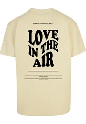 Merchcode T-Shirt Love In The Air Heavy Oversize Tee Khaki/Gelb/Beige