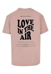 Merchcode T-Shirt Love In The Air Heavy Oversize Tee Rosa/Lila