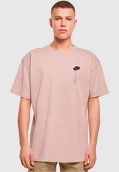 Merchcode T-Shirt Love In The Air Heavy Oversize Tee Rosa/Lila