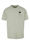 Merchcode T-Shirt Love In The Air Heavy Oversize Tee Dunkelgrün/Khaki/Grün/Hellgrün