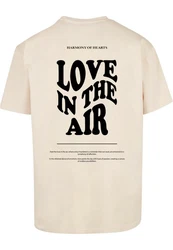 Merchcode T-Shirt Love In The Air Heavy Oversize Tee Khaki/Beige